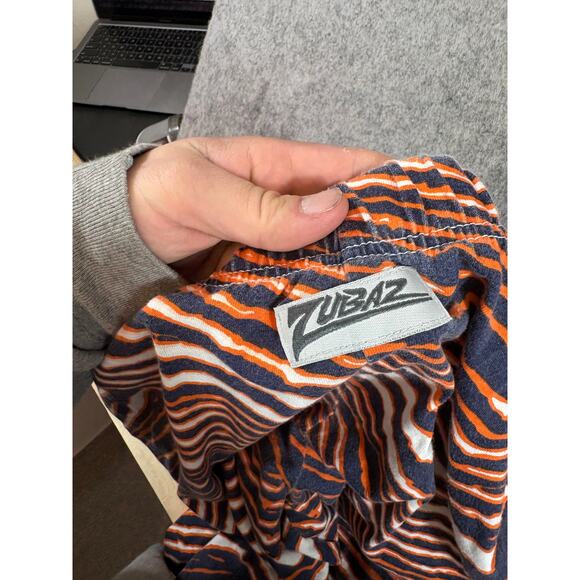 VINTAGE 90s Zubaz Pants Mens XL Brown Zebra All Over Print Elastic Waist Relaxed - Picture 5 of 7